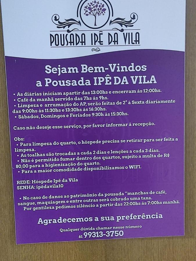 Pousada Ipe Da Vila Brasilia Exterior foto